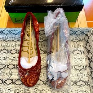 NWT Sam Edelman Ballet Flats in a fun pattern